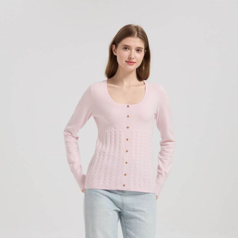 Women's Crewneck Babydoll Pullover Sweater - Wild Fable Pink S